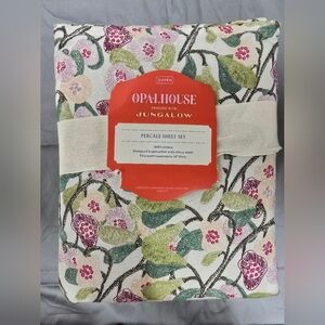 Opalhouse Jungalow 100% Cotton Percale Sheet Set with Floral Design